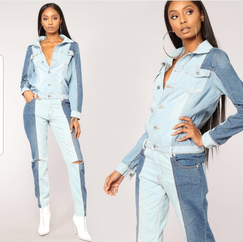 Fashion Nova Denim Jumpsuit!